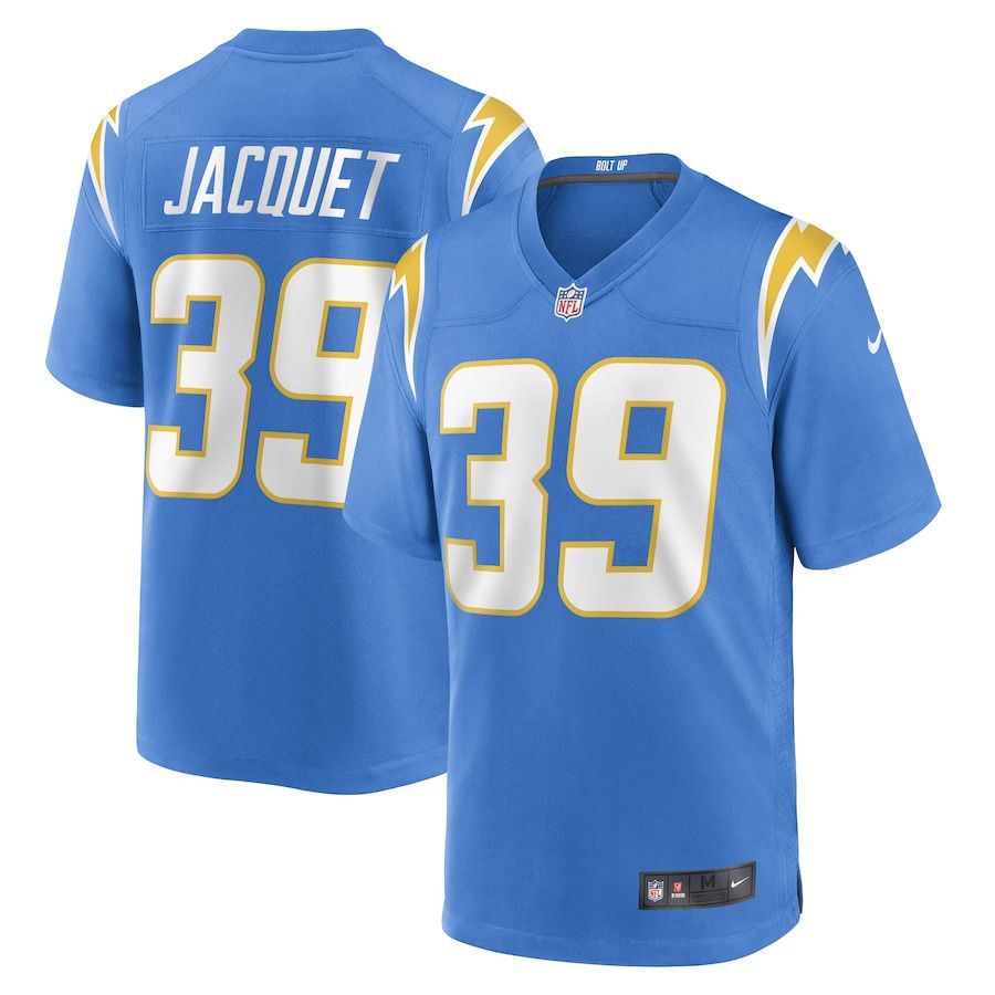 Men Los Angeles Chargers #39 Michael Jacquet Nike Powder Blue Game Player NFL Jersey